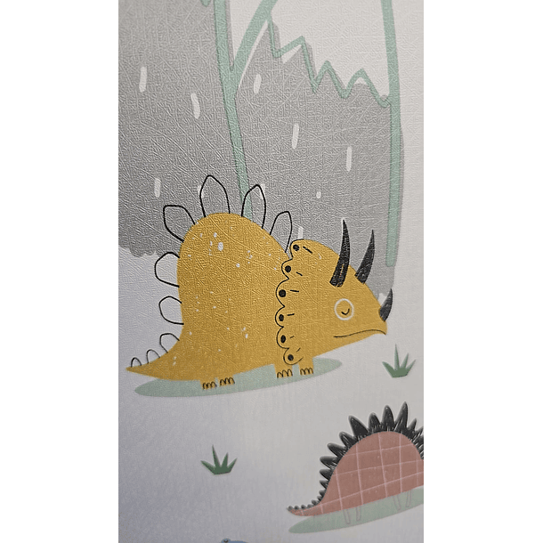 Papel Decomural  Niños dinosaurios Texturizado Premium 2