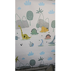 Papel Decomural  Niños dinosaurios Texturizado Premium 3