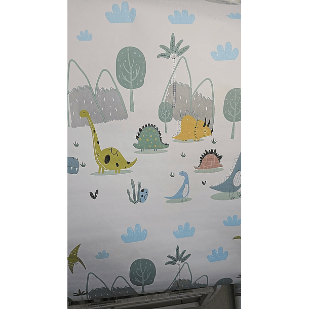 Papel Decomural  Niños dinosaurios Texturizado Premium 3