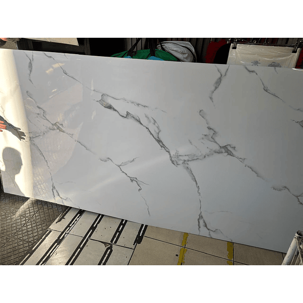  Lámina PVC Marmoleada con Blanco 2.40x1.20m 1