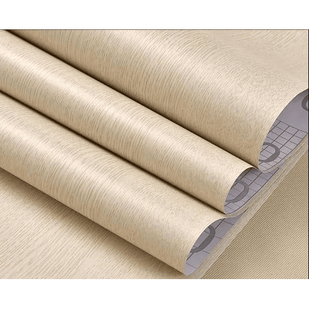 Papel Decomural Texturizado  madera  Beige  1