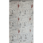 Papel Decomural  con  Estampado Coffee Gris 2