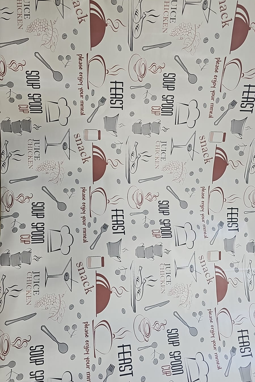 Papel Decomural  con  Estampado Coffee Gris