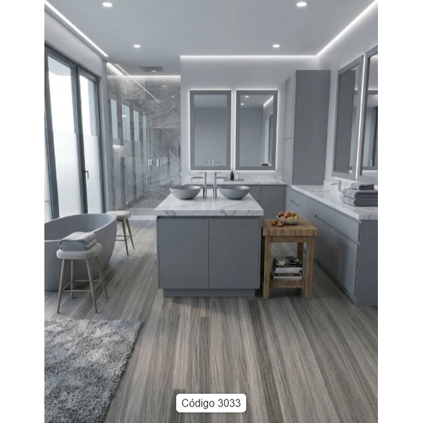 Piso Vinílico Premium Tono Greige 3033 1