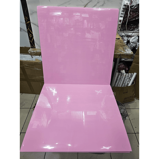 Pegatinas de pared -60x60  Sólido Rosa Pack 10 unidades  2