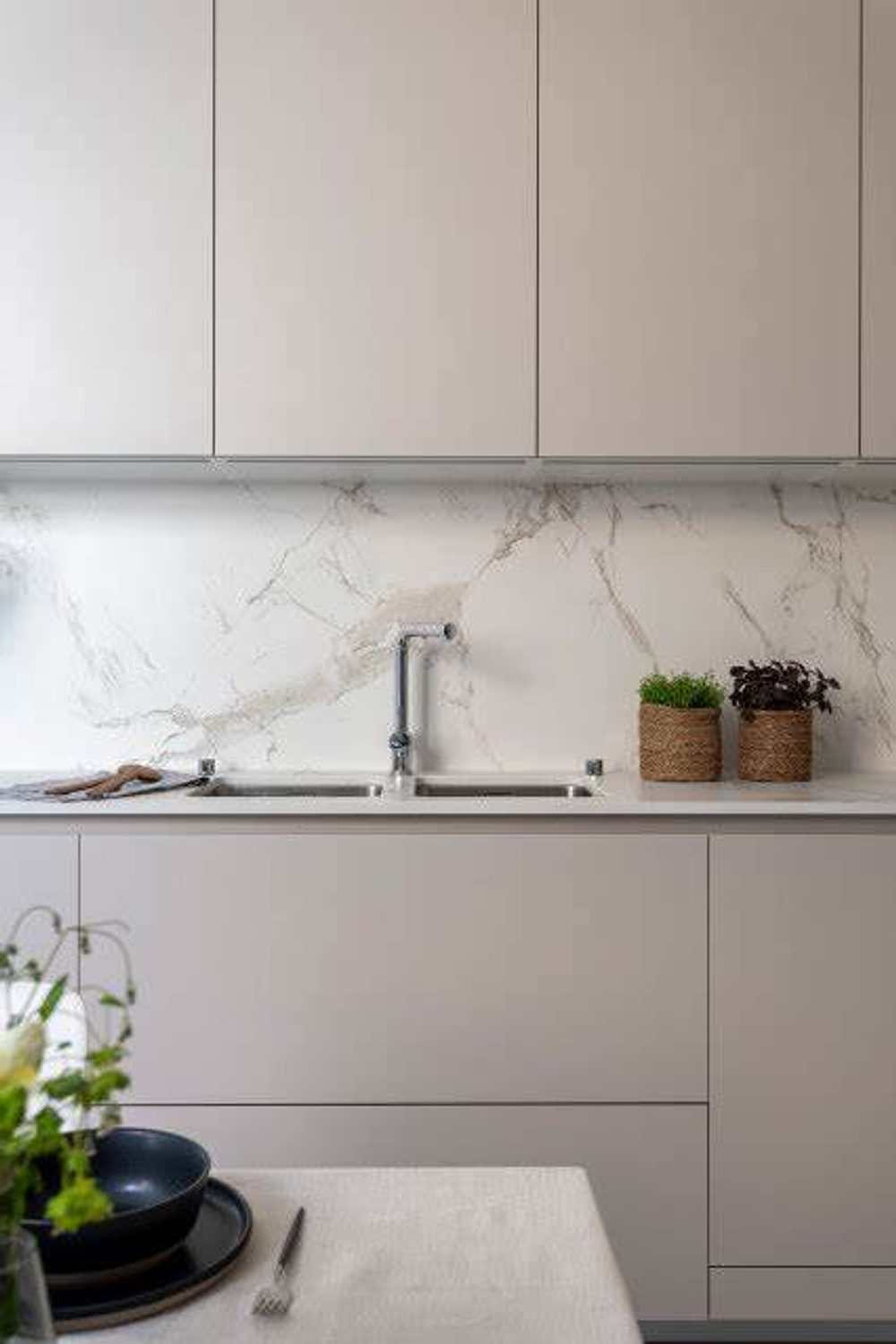 Pegatinas de pared - Mármol Blanco  60X60 Pack 10 unidades