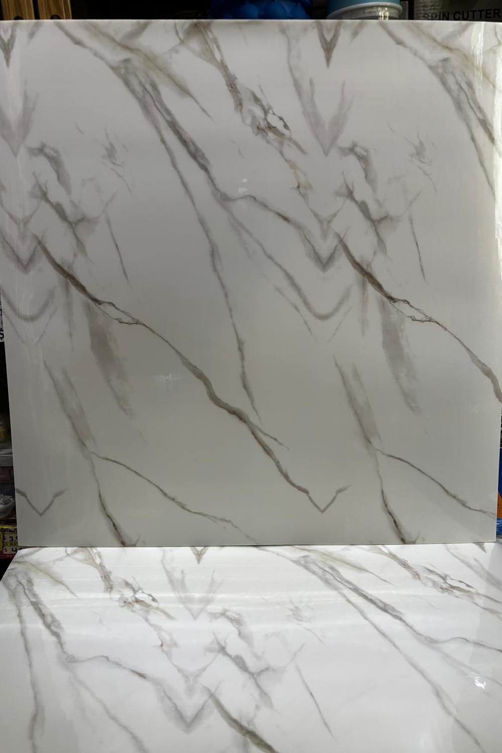 Pegatinas de pared - Mármol Blanco  60X60 Pack 10 unidades