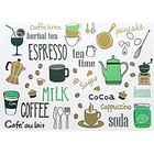 Papel Mural Pvc Estampado Coffee  2