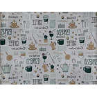 Papel Mural Pvc Estampado Coffee  3