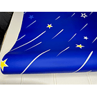 Papel decomural estrellas azul 2