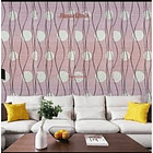  Papel Decomural Ondas y Círculos Rosa 4