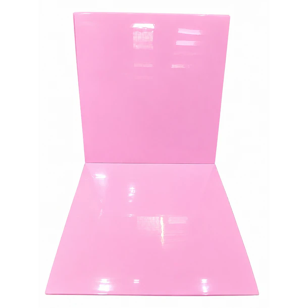 Pegatinas de pared -60x60  Sólido Rosa Pack 10 unidades  1
