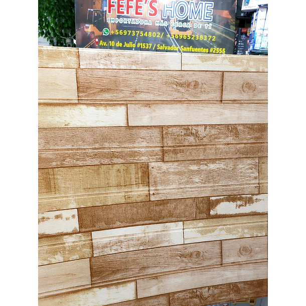 Lamina 3d Panel Decorativo Estilo Madera 2