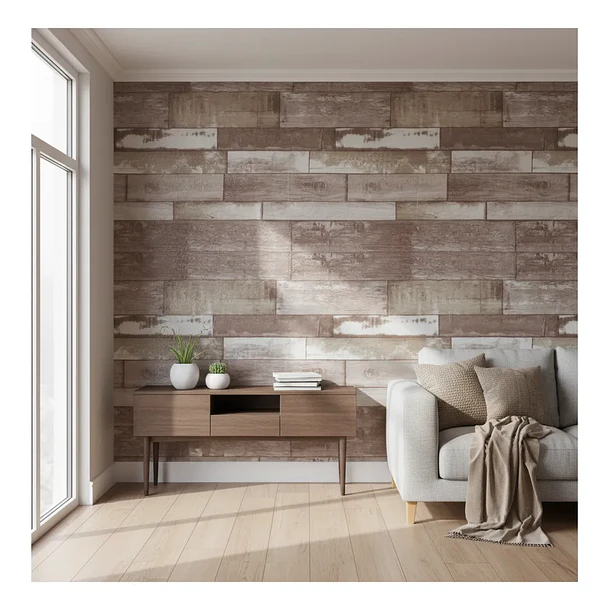 Lamina 3d Panel Decorativo Estilo Madera 1