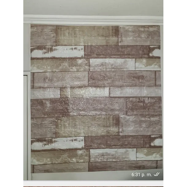 Lamina 3d Panel Decorativo Estilo Madera 3