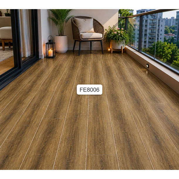 Piso Vinílico Premium Madera Café 8008 1