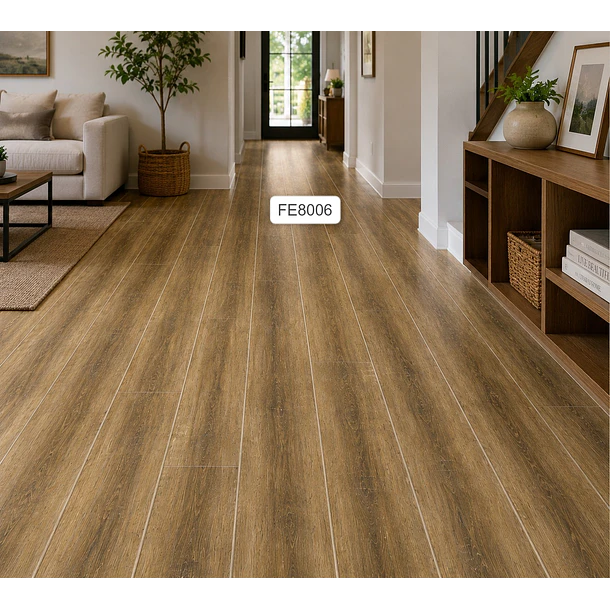 Piso Vinílico Premium Madera Café 8008 2
