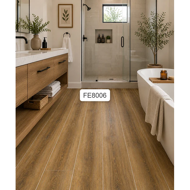 Piso Vinílico Premium Madera Café 8008 3