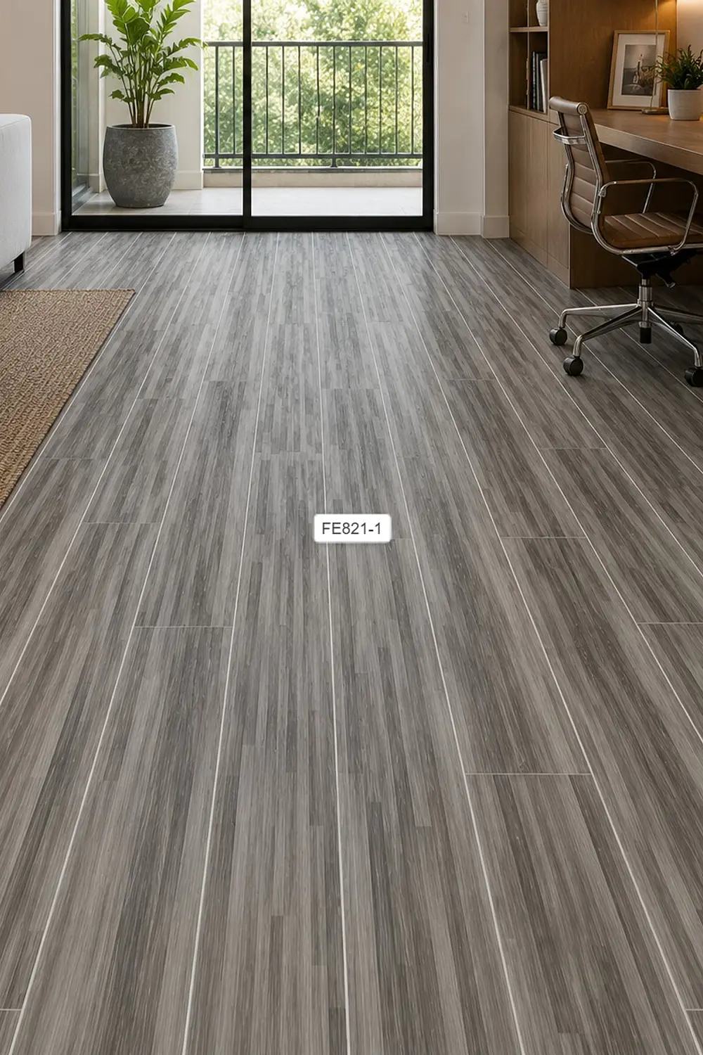 Piso Vinílico Premium GRIS 821-1