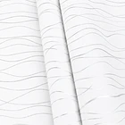 Papel Decomural Autoadhesivo Ondas Plateadas  3