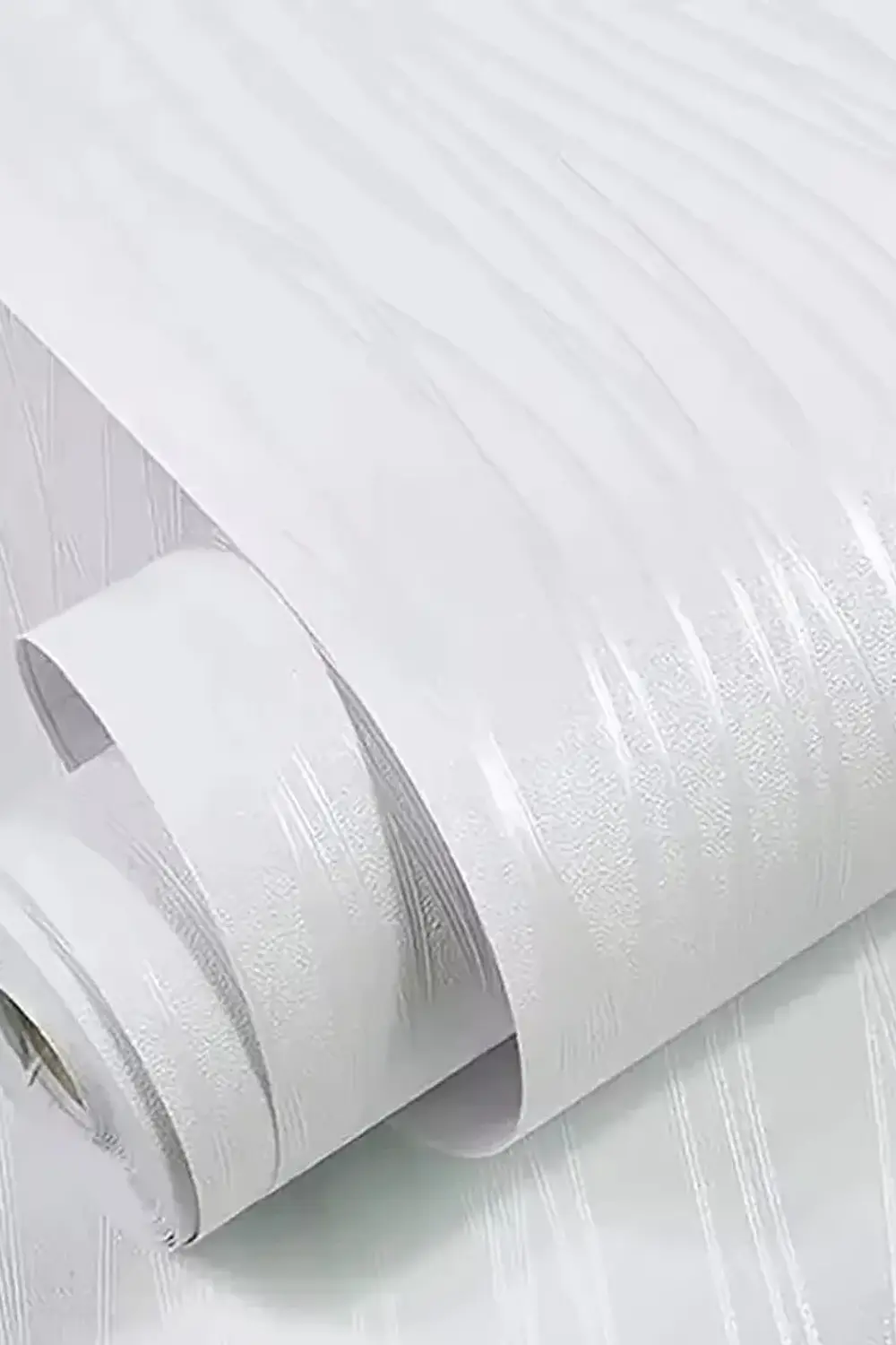 Papel Decomural Texturizado Autoadhesivo Ondas Blancas 