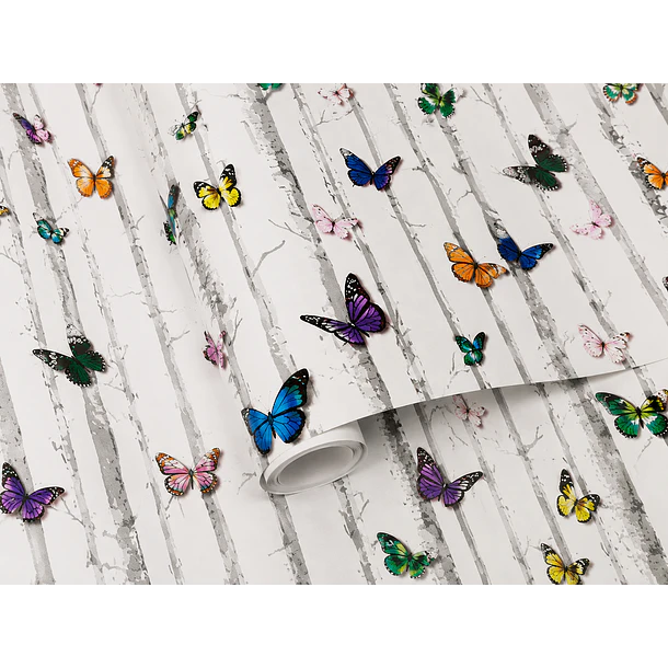 Papel Decomural Adhesivo Mariposas Lisa  1