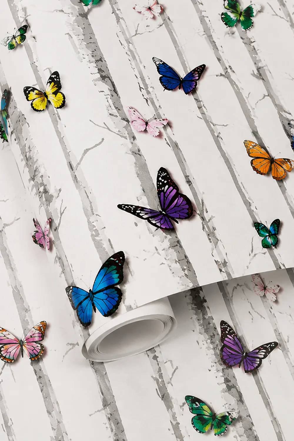 Papel Decomural Adhesivo Mariposas Lisa 