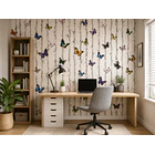 Papel Decomural Adhesivo Mariposas Lisa  2