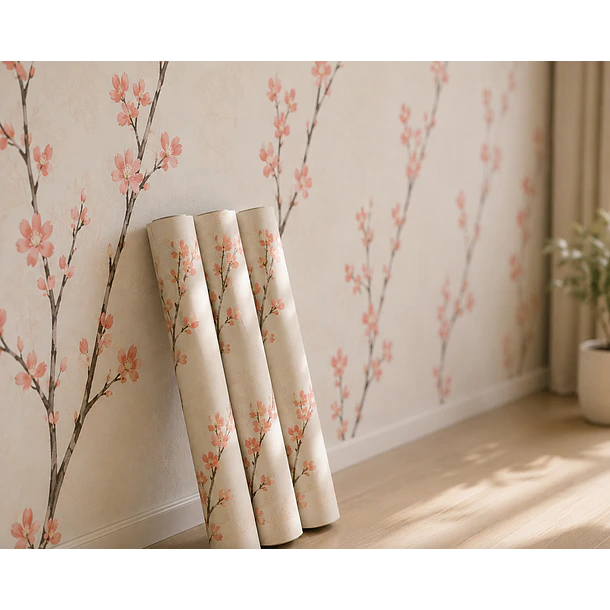 Papel Mural Autoadhesivo Flor De Cerezo 45cm x 10m 4