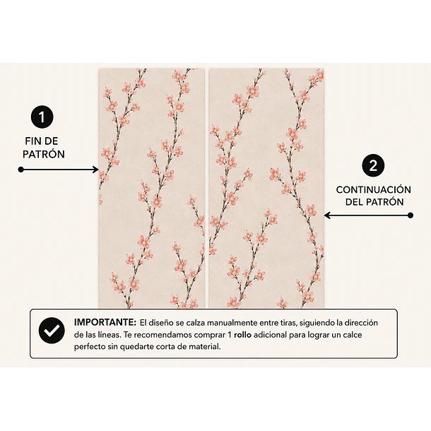 Papel Mural Autoadhesivo Flor De Cerezo 45cm x 10m 8