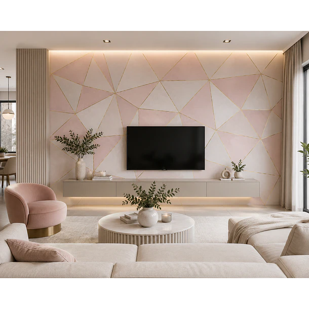 Papel Mural Autoadhesivo Rosa  Pack 5 Rollos 10x60cm 2