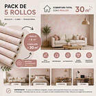 Papel Mural Autoadhesivo Rosa  Pack 5 Rollos 10x60cm 3