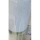 Papel autoadhesivo con textura de Lino color celeste 50 cm x 10 m 2