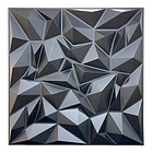 Panel Lamina 4d Pared Pvc Diamante Negro   Pack 4 unidades 3