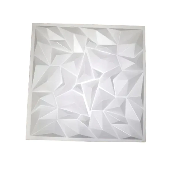 Panel Lamina 4d Pared Pvc Diamante Blanco  Pack 8 unidades 2