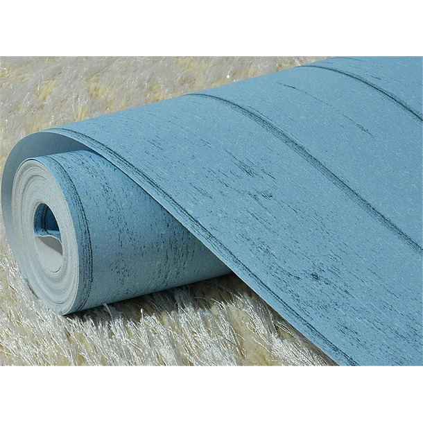 Papel Decomural madera Celeste   4
