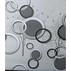  Papel Decomural Arbolito y circulos plateados  1