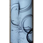  Papel Decomural Arbolito y circulos plateados  2