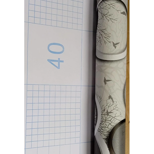  Papel Decomural Arbolito y circulos plateados  4