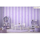 Papel Decomural  Franjas con Estrellas Lila 1