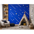 Papel decomural estrellas azul 2
