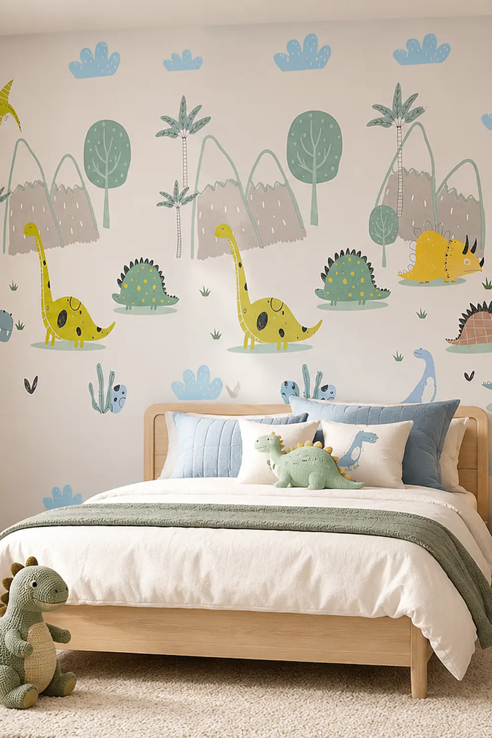 Papel Decomural  Niños dinosaurios Texturizado Premium