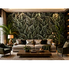 Papel mural Hojas Palmeras Texturizado  1