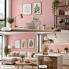 Papel Decomural Texturizado Sólido Rosa 5
