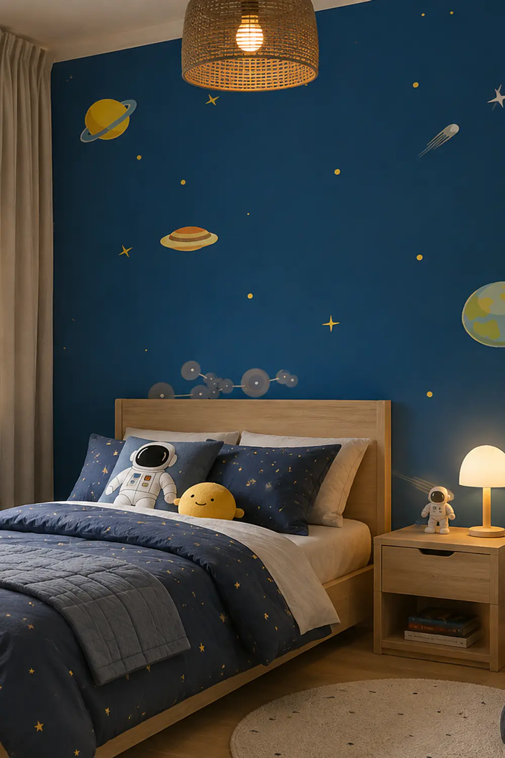 Papel Mural Pvc Autoadhesivo Planetas Pack 5 Rollos