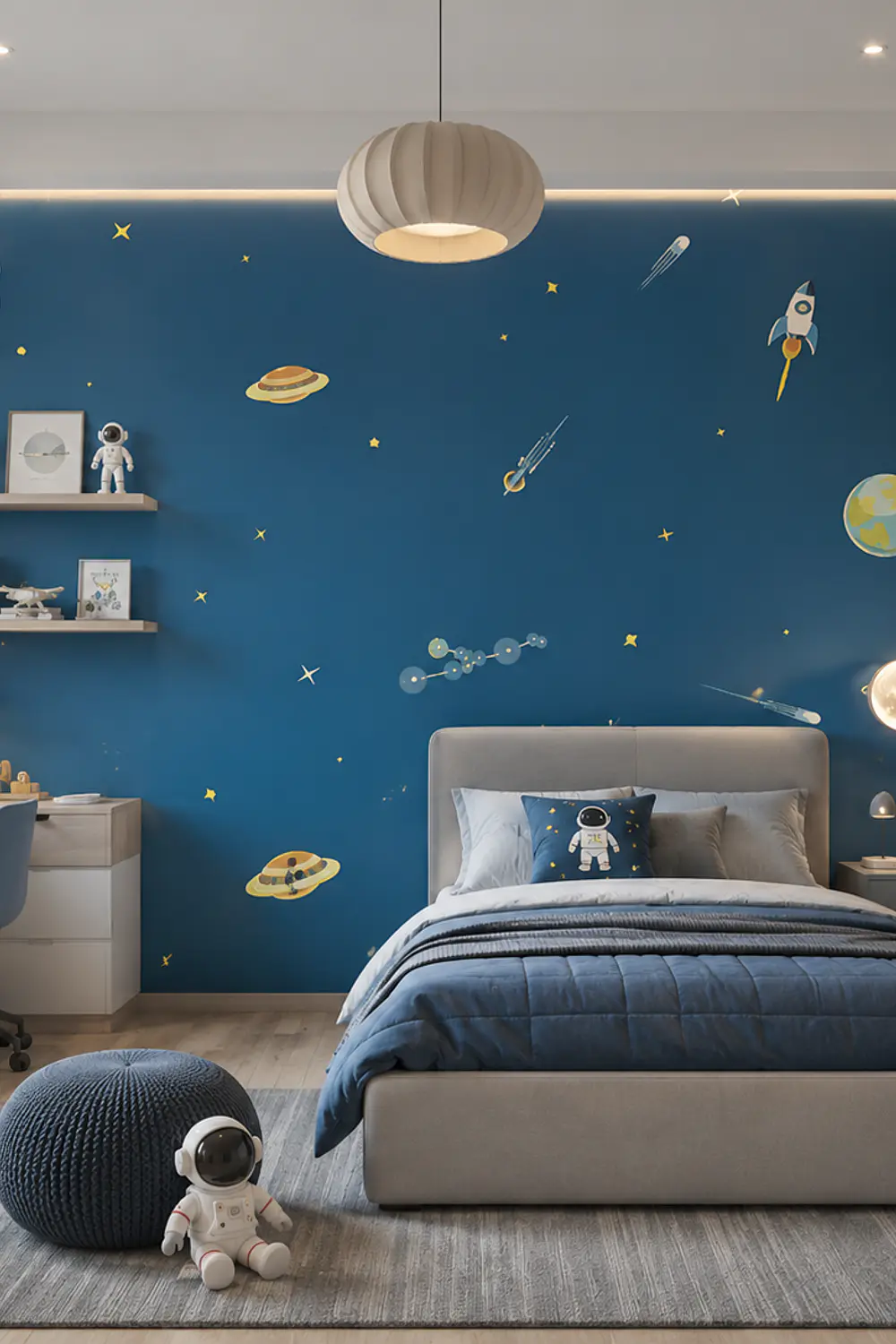 Papel Mural Pvc Autoadhesivo Planetas Pack 5 Rollos