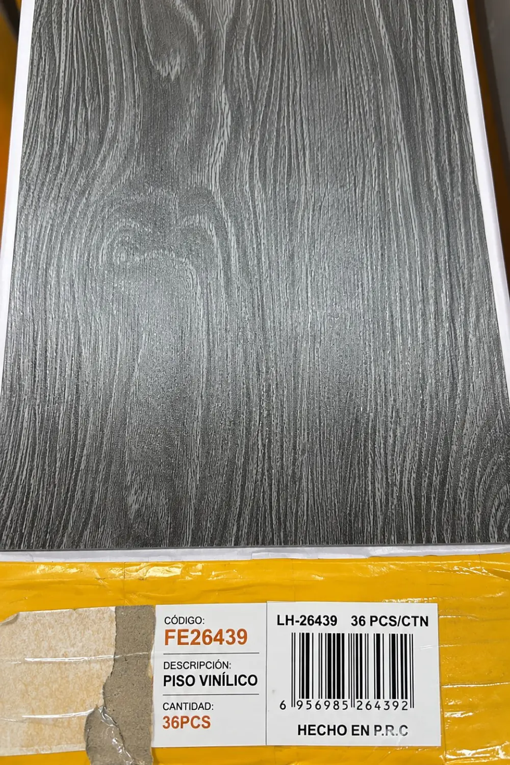 Piso Vinilico gris FE6439