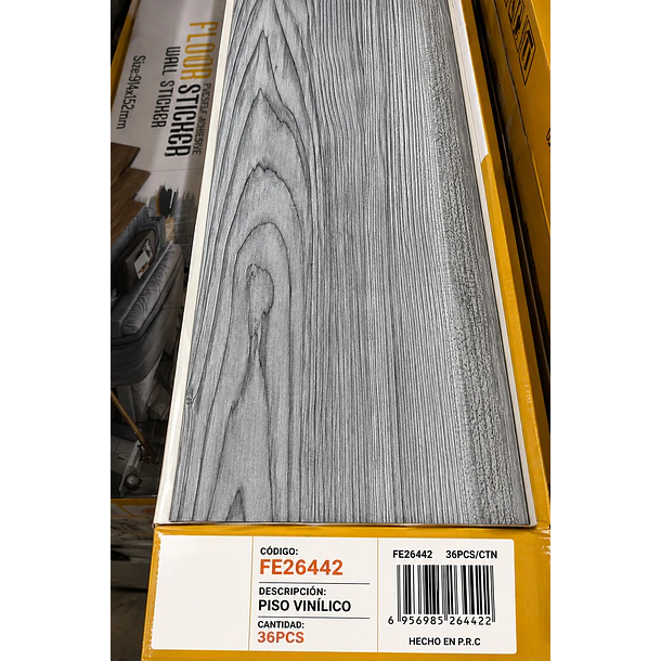 Piso Vinílico Premium Gris FE6442 2