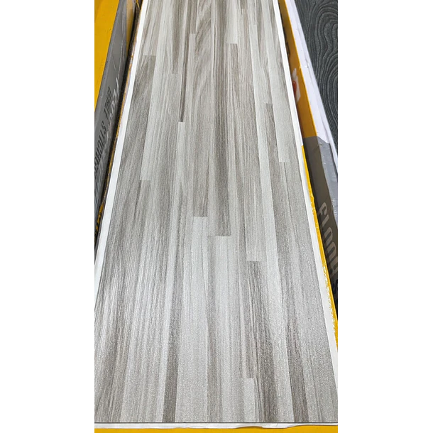 Piso Vinílico Premium Tono Gris Tabloncillo FE6438 1