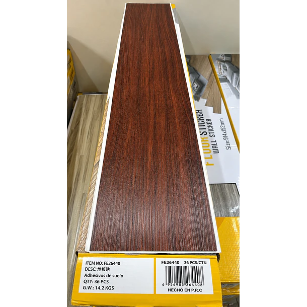 Piso Vinílico Premium Caoba Intenso FE6440 3